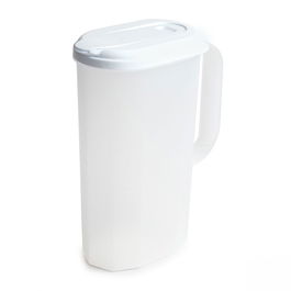 Metaltex Jarra con cierre para puerta de frigorífico 2 L Polipropileno translúcido blanco