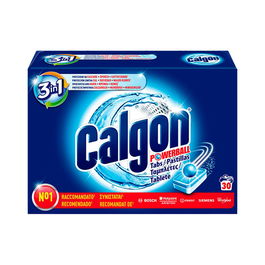 Calgon Antical Lavadora Pastilla 30 uds Protección contra Cal y Malos Olores