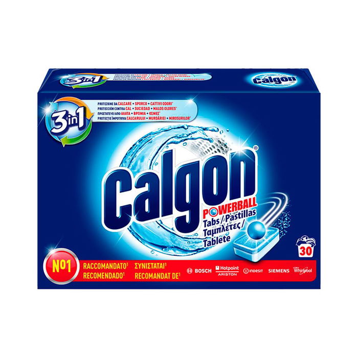 Calgon Antical Lavadora Pastilla 30 uds Protección contra Cal y Malos Olores