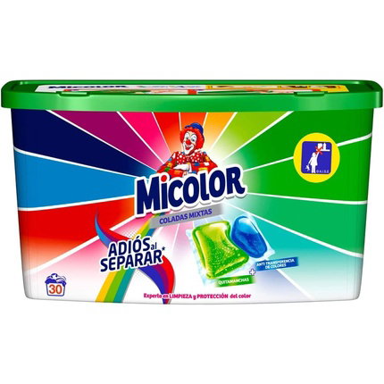 Micolor Detergente cápsulas Adiós al Separar 30 dosis