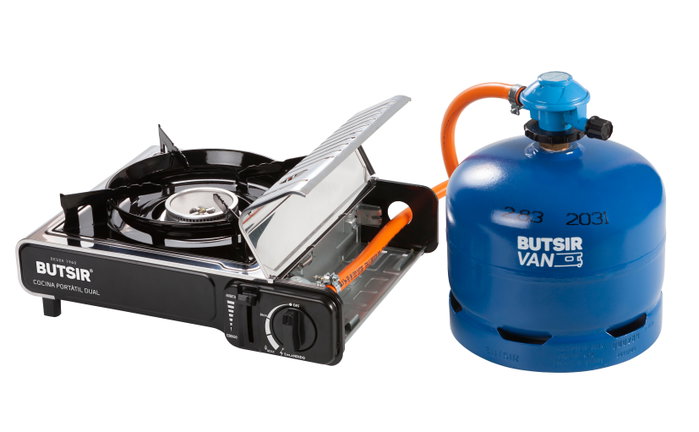Butsir Cocina Portátil MS-2000 Dual de 1 Fuego