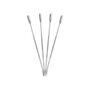 Metaltex Set de 4 Pinchos para Marisco 18 cm, Acero Inoxidable