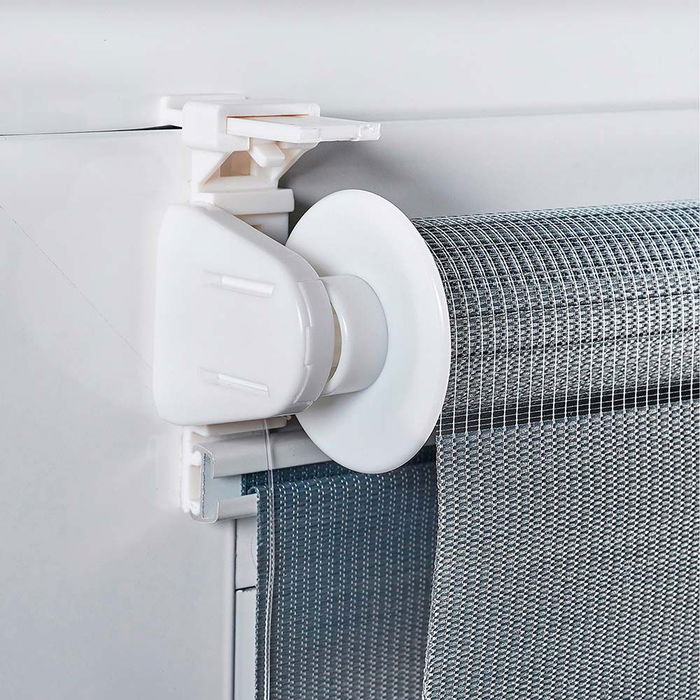 Cintacor - Stor Planet Estor enrollable Clip & Fix Noche y Día Blanco 60 x 180 cm