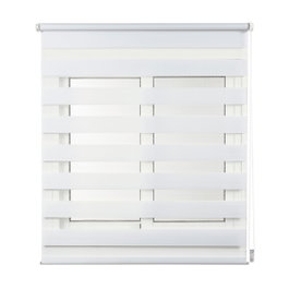 Cintacor - Stor Planet Estor enrollable Clip & fix noche & día, blanco, 75 x 180 cm