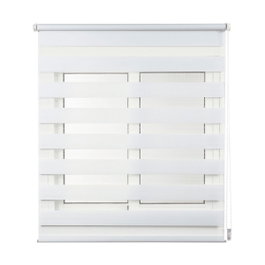 Cintacor - Stor Planet Estor enrollable Clip & fix noche & día, blanco, 120 x 180 cm