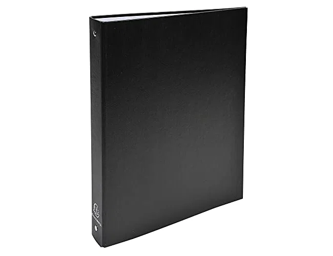 Exacompta Carpeta de 4 anillas de 30 mm negra A4 Exacompta Carpeta de 4 anillas de 30 mm negra A4