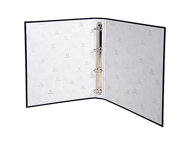 Exacompta Carpeta de 4 anillas de 30 mm negra A4 Exacompta Carpeta de 4 anillas de 30 mm negra A4