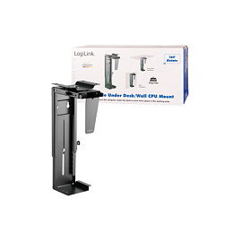 Logilink Soporte torre de ordenador giratorio bajo mesa o pared