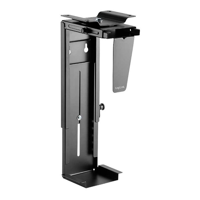 Logilink Soporte para Torre de Ordenador Bajo Mesa o Fijación en Pared, Giratorio, Negro