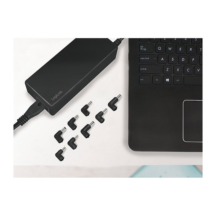 LogiLink Alimentador universal portátil 90W con 9 puntas, negro LogiLink Alimentador universal portátil 90W con 9 puntas, negro