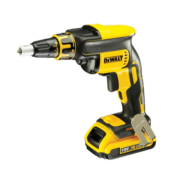 Dewalt Kit atornillador brushless para panel de yeso 18 V con 2 baterías 2,0 Ah