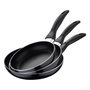 San Ignacio Set de 3 sartenes de aluminio prensado Navy Black (16/20/24 cm)