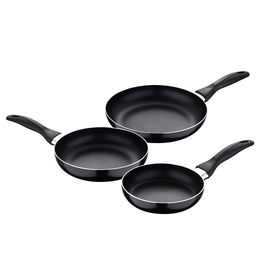 San Ignacio Set 3 Sartenes Aluminio Prensado Navy Black Ø16 / Ø20 / Ø24 cm Apto Inducción