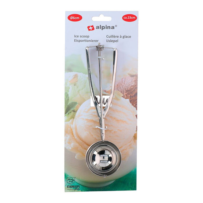 Alpina Dosificador de Helado Acero Inoxidable Cromado 104 g Alpina Dosificador de Helado Acero Inoxidable Cromado 104 g
