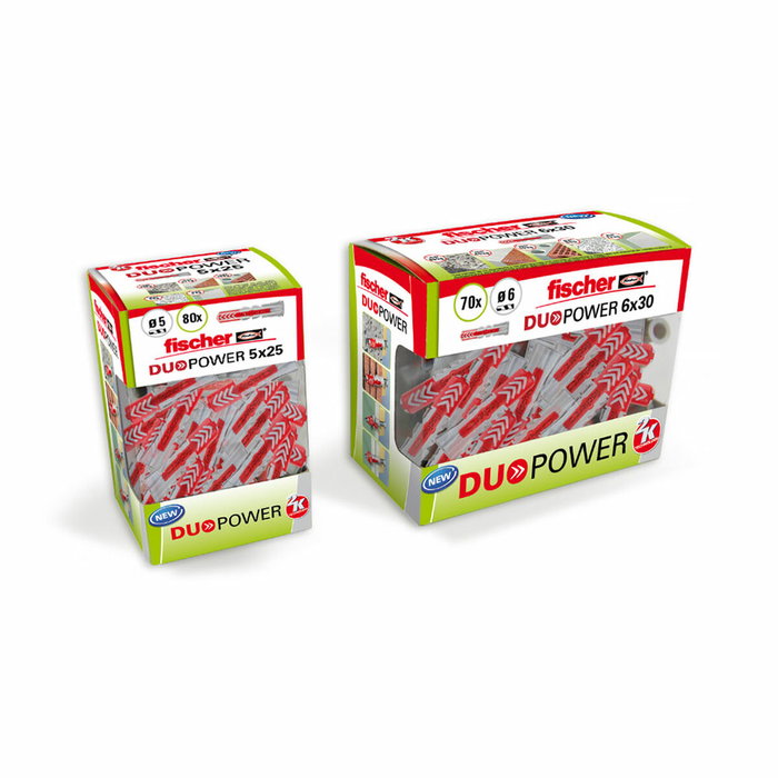 Fischer Duopower ø6 x 30 mm, caja de 70 uds