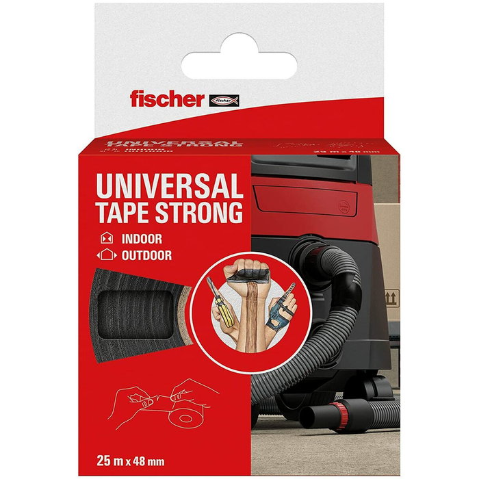Fischer Cinta americana negra 48 mm x 25 m Fischer Cinta americana negra 48 mm x 25 m