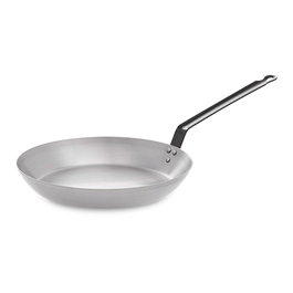 Vaello Sartén Lyonesa Llana ø24 cm con Mango Uso Profesional para Saltear Alimentos Acero Laminado en Frío
