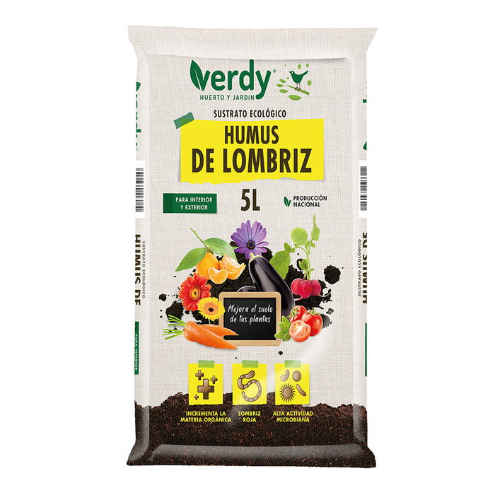 Verdy Sustrato Humus de Lombriz 5 l