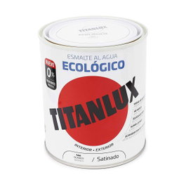 Titan Esmalte ecológico al agua blanco satinado 750 ml
