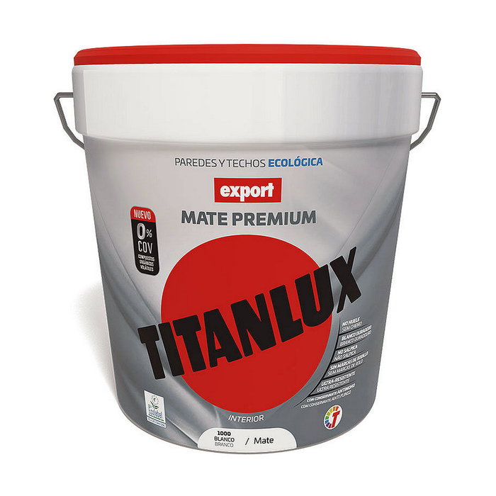 Titan Pintura Vinílica Export Blanco Mate 4 l Titan Pintura Vinílica Export Blanco Mate 4 l