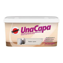 Titan 069630204 Pintura Plástica Vinil-Acrílica Interior Lavable Piedra Suave Mate 4 L