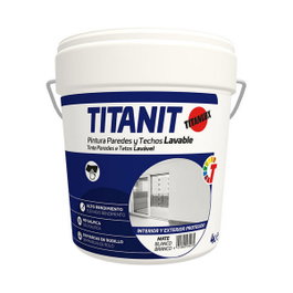 Titan Pintura Plástica Acrílica Estirenada Titanlux Blanco Mate 4 l