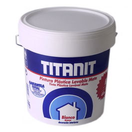 TITAN Pintura Plástica Mate Blanco 750ml