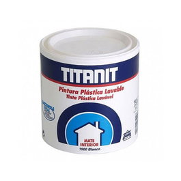 Titan Pintura Plástica Mate Blanco Titanit 750 ml