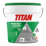 Titan Pintura Plástica Acrílica Estirenada T-3, Antimoho y Transpirable para Interior y Exterior, Acabado Mate, Color Blanco, 1 Litro