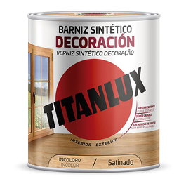 Titan Barniz Sintetico Satinado M11 750Ml Interior/Exterior Incoloro
