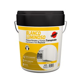 Titan Pintura Acrílica Estirenada Interior Blanco Mate 4L 9m²/L
