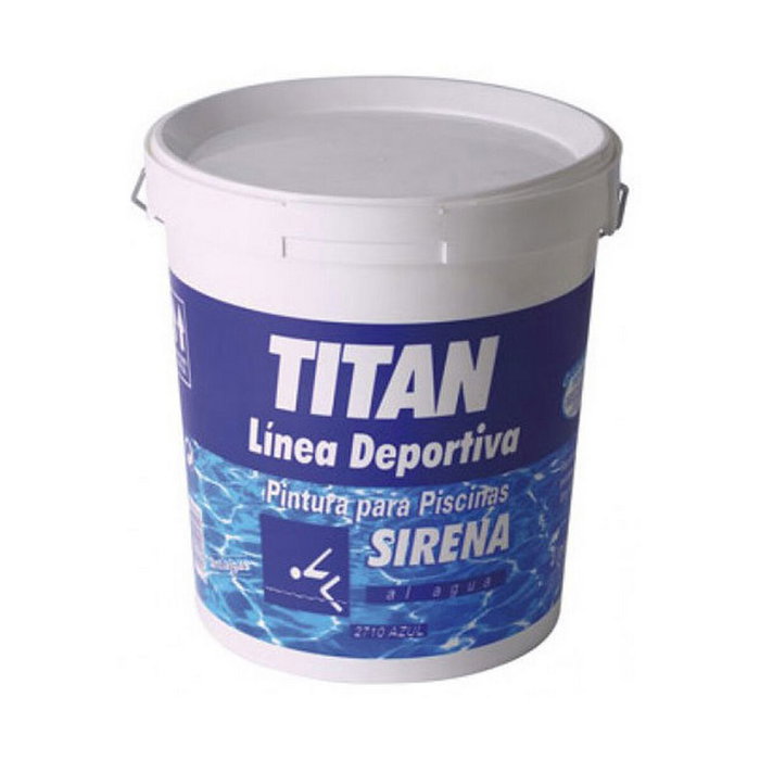 Titan Pintura al agua para piscinas azul mate 4 l Titan Pintura al agua para piscinas azul mate 4 l