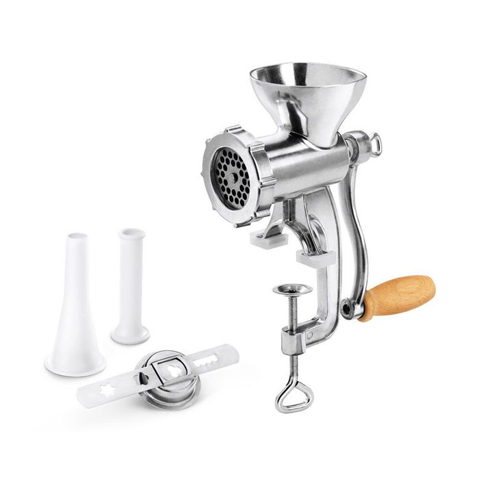 Metaltex Picadora de Carne Manual Jack - 5 251721000 con Disco de Acero Inox Ø58 mm para Embutidos y Galletas Metaltex Picadora de Carne Manual Jack - 5 251721000 con Disco de Acero Inox Ø58 mm para Embutidos y Galletas