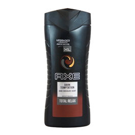 Axe Gel de Ducha Dark Temptation 400 ml - Fragancia Seductora con Jengibre y Chocolate - Dosificador
