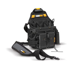 Toughbuilt Bolso Portaherramientas Oficial Electricista con Correa de Hombro, Construcción Robusta, 21 Bolsillos