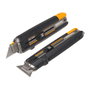 Toughbuilt Cúter Profesional Rascador Convertible con Mecanismo Patentado, Incluye 5 Cuchillas Compatibles - Empuñadura de Goma Cómoda con Abrelatas