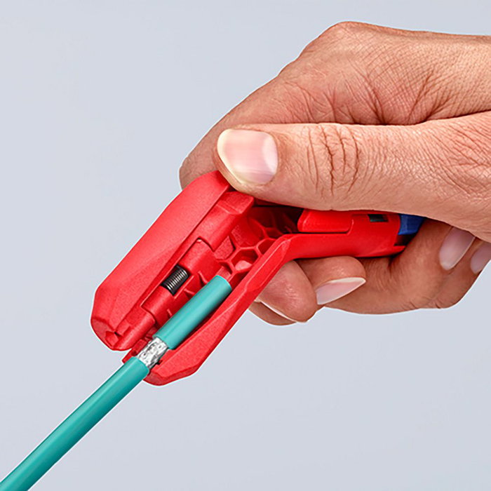 KNIPEX Pelacables Universal ErgoStrip 169501SB, Premiado, Para Zurdos, para Cables NYM, Datos y Coaxiales, Carcasa Plástico Reforzado con Fibra de Vidrio, 135x85x37 mm KNIPEX Pelacables Universal ErgoStrip 169501SB, Premiado, Para Zurdos, para Cables NYM, Datos y Coaxiales, Carcasa Plástico Reforzado con Fibra de Vidrio, 135x85x37 mm