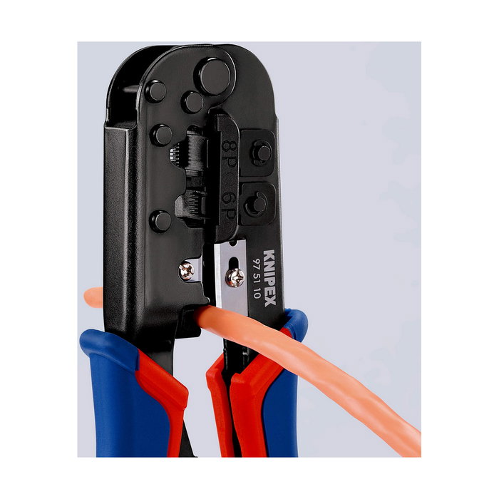 Knipex Crimpadora para conectores RJ11, RJ12 y RJ45