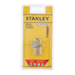 Stanley Candado de Arco 20 mm con 3 Llaves de Serreta