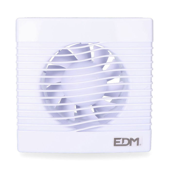 Edm Extractor de aire ø10cm 15w 104m³/h Blanco