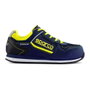 Sparco 0752745 Zapatos Deportivos de Seguridad Gymkhana S1P SRC Talla 45 Negro Amarillo Blanco Azul Marino
