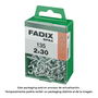 Fadix 10923304 Hembrilla Abierta Zincado 2,0 x 30 mm Caja 135 Unidades