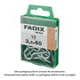 Fadix 10923359 Hembrilla Abierta Zincado 3,5 x 60 mm Caja 10 Unidades