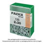 Fadix 10923076 Hembrilla cerrada zincado 2,0 x 30 mm, caja m 135 uds