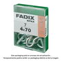 Fadix 10923168 Hembrilla cerrada zincado 4,0 x 70 mm