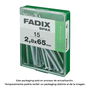 Fadix 10919895 Clavo CP Acero 2,7x65mm Caja 15 Unidades