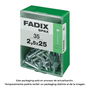 Fadix 10920310 Clavo Ancho Acero 2,5x25mm Caja 35 Unidades