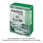 Fadix Grampillones Cinc 3,8x38mm 50 Unidades Acero Caja Referencia 10920631