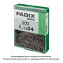 Fadix Caja 200 Unidades Clavo Moldura Acero 1.1x24 mm 10919987