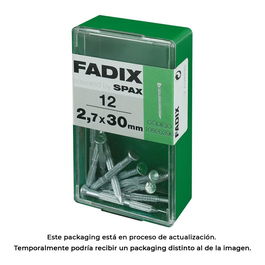 Fadix 10920396 Caja 12 unid. Clavo Estriado Acero 2,7x30mm